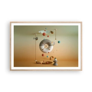 Póster en marco roble claro - Todo puede suceder - 91x61 cm