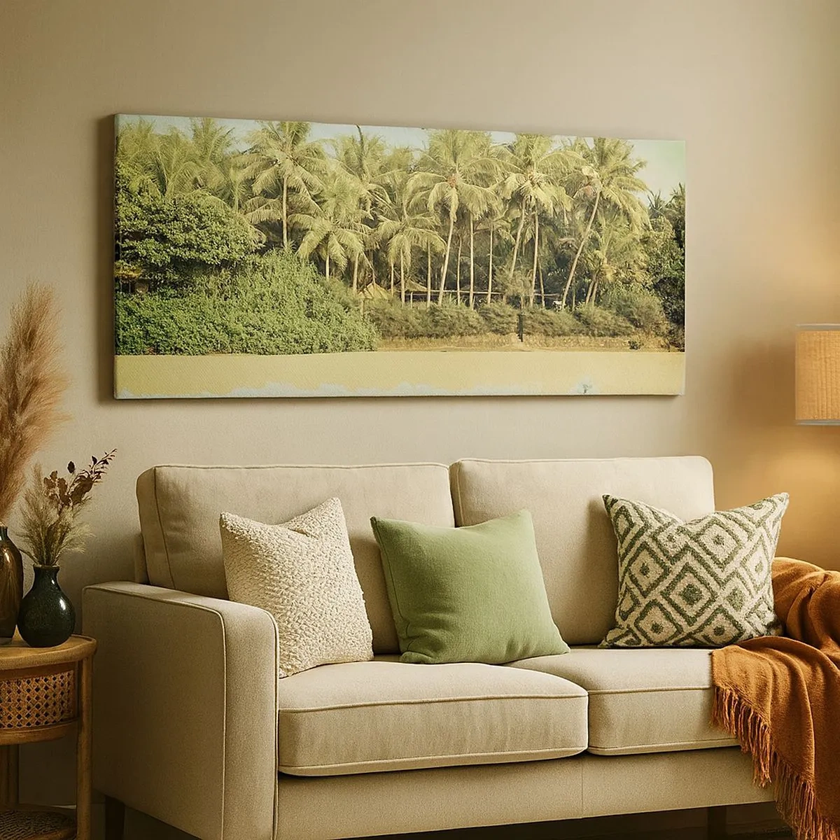 Cuadro sobre lienzo - Impresión de Imagen - ¿Qué tal aquí? - 100x40 cm