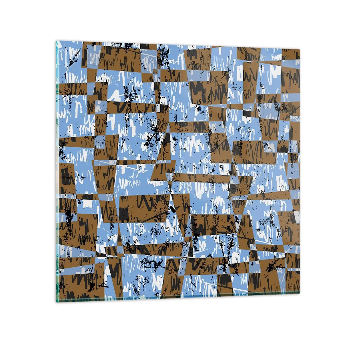 Cuadro sobre vidrio - Impresiones sobre Vidrio - Un recorte del desierto - 50x50 cm