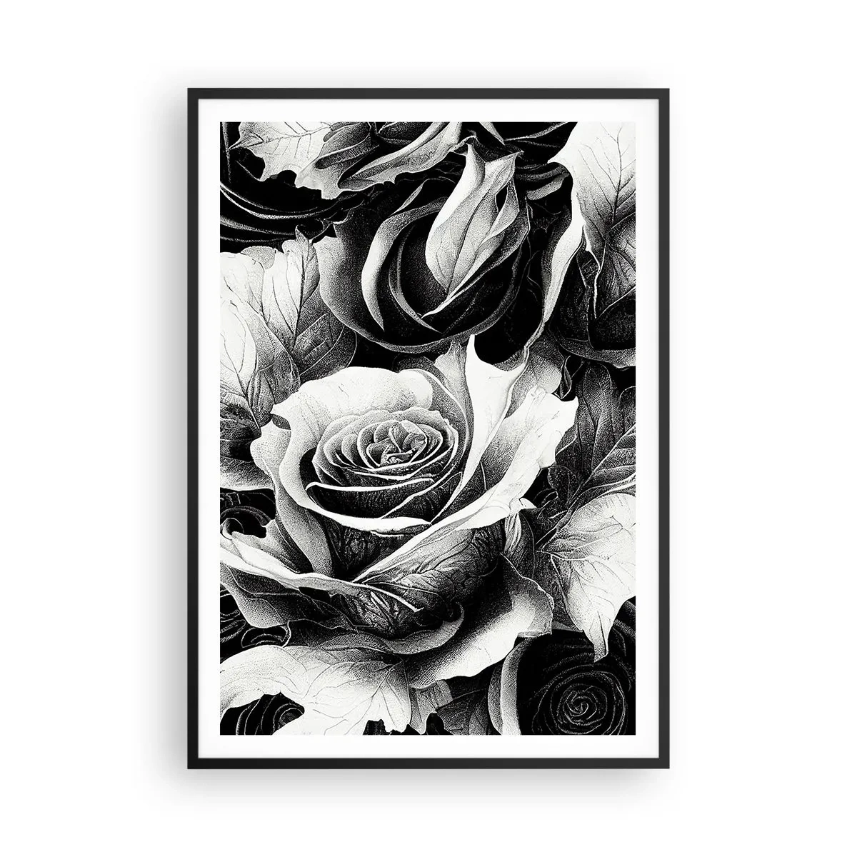Póster en marco negro - Siempre como una reina - 70x100 cm