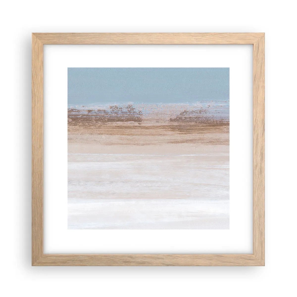 Póster en marco roble claro - Paisaje ambiguo - 30x30 cm