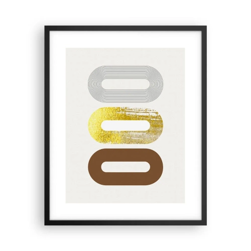 Póster en marco negro - ¡Ooo! - 40x50 cm