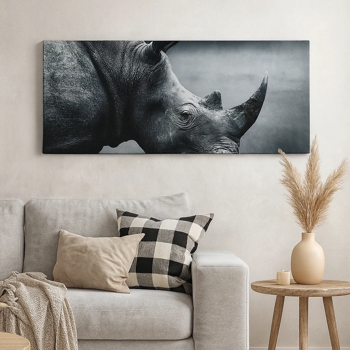 Cuadro sobre lienzo - Impresión de Imagen - Perfil derecho - 30x30 cm