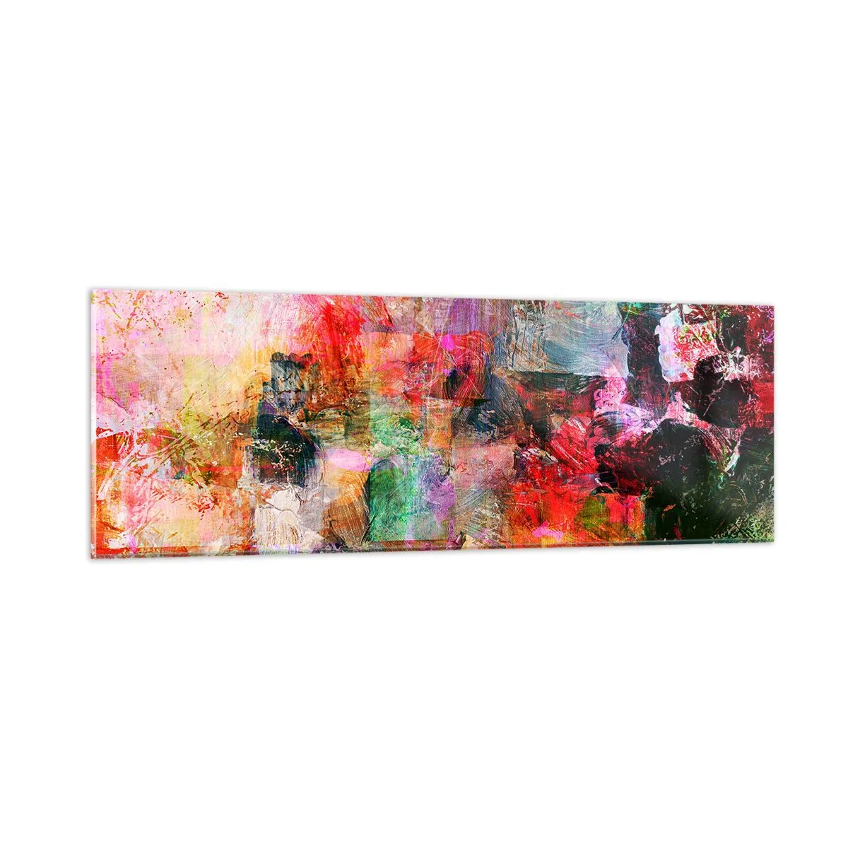Cuadro sobre vidrio - Impresiones sobre Vidrio - Un viaje a través del rosa - 90x30 cm
