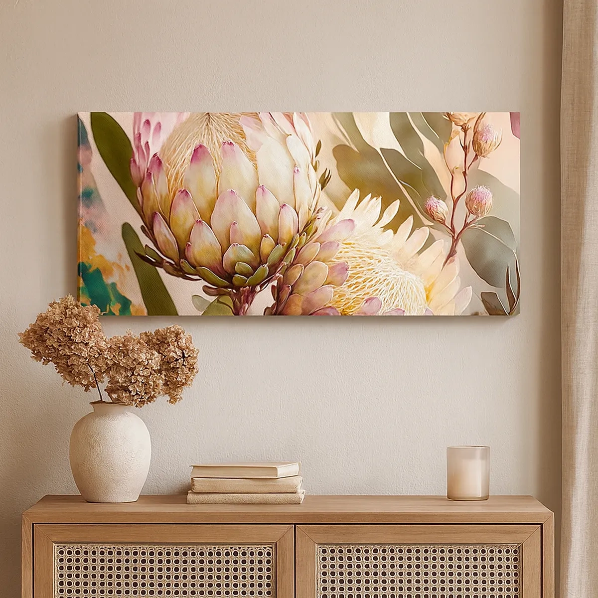 Cuadro sobre lienzo - Impresión de Imagen - Abrazados con ternura - 30x30 cm