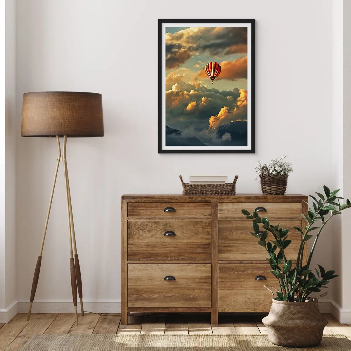 Póster en marco negro - Vuelo porque quiero - 70x100 cm