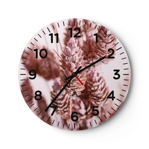 Reloj de pared - Reloj de vidrio - Aparentemente discreto - 40x40 cm