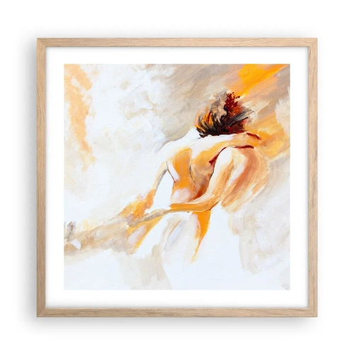 Póster en marco roble claro - En un cielo de cercanía - 50x50 cm