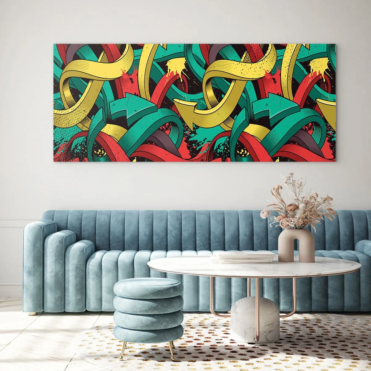 Cuadro sobre vidrio - Impresiones sobre Vidrio - ¿Qué camino tomar? - 100x40 cm