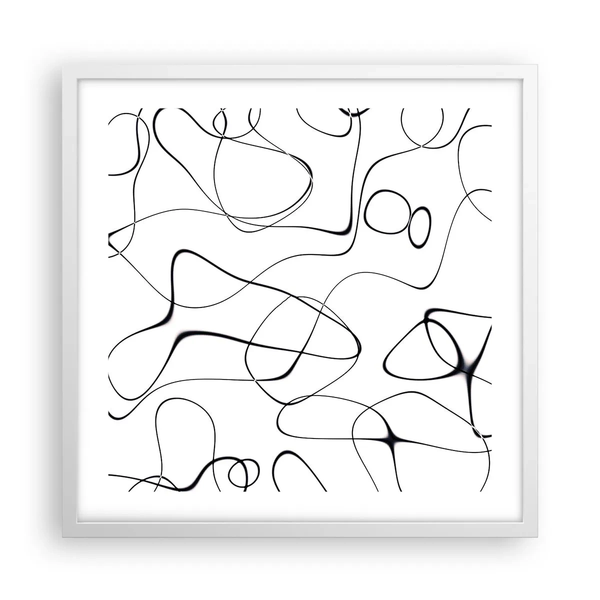 Póster en marco blanco - Los caminos de la vida, las vicisitudes del destino - 50x50 cm