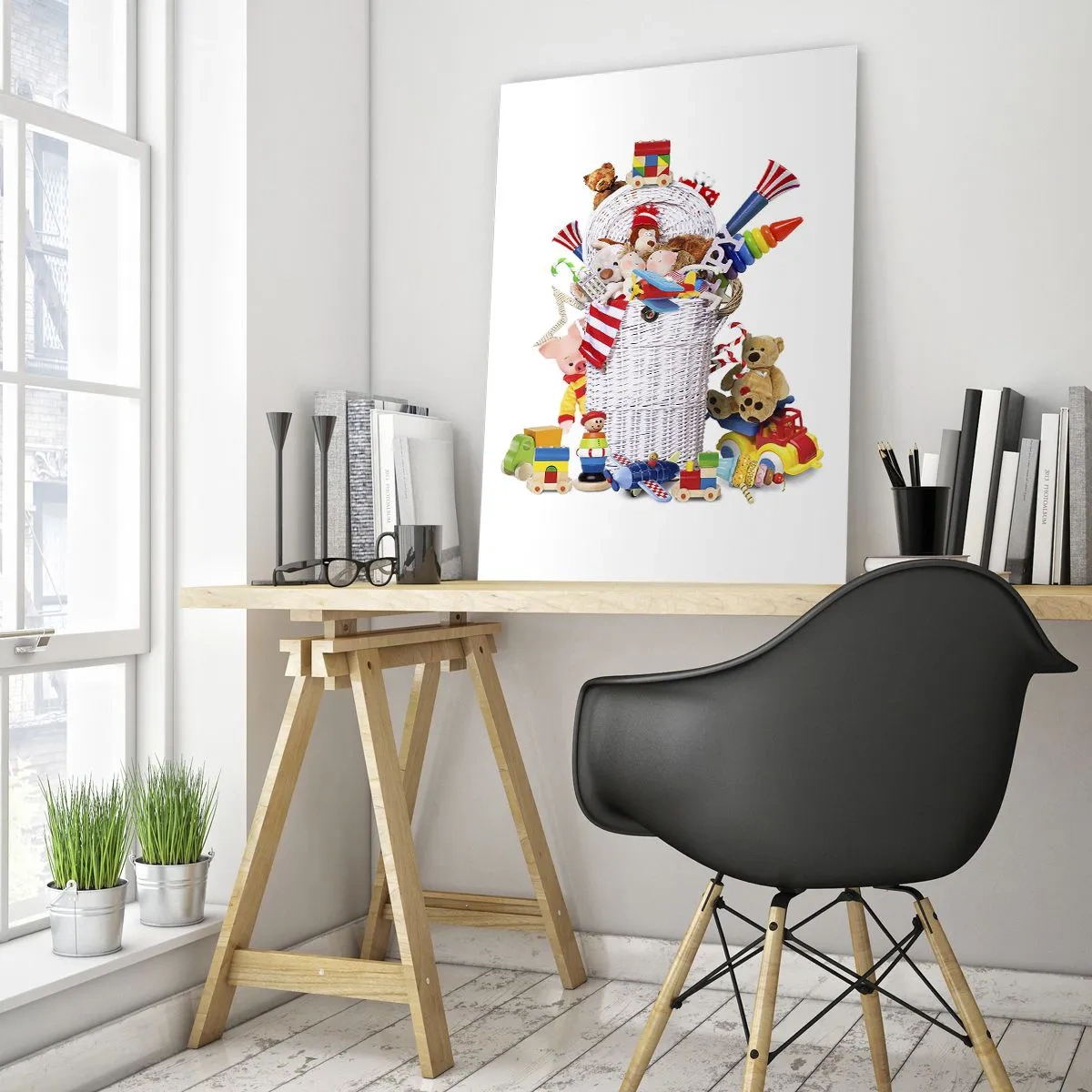 Cuadro sobre vidrio - Impresiones sobre Vidrio - Tesoros para los más pequeños - 80x120 cm