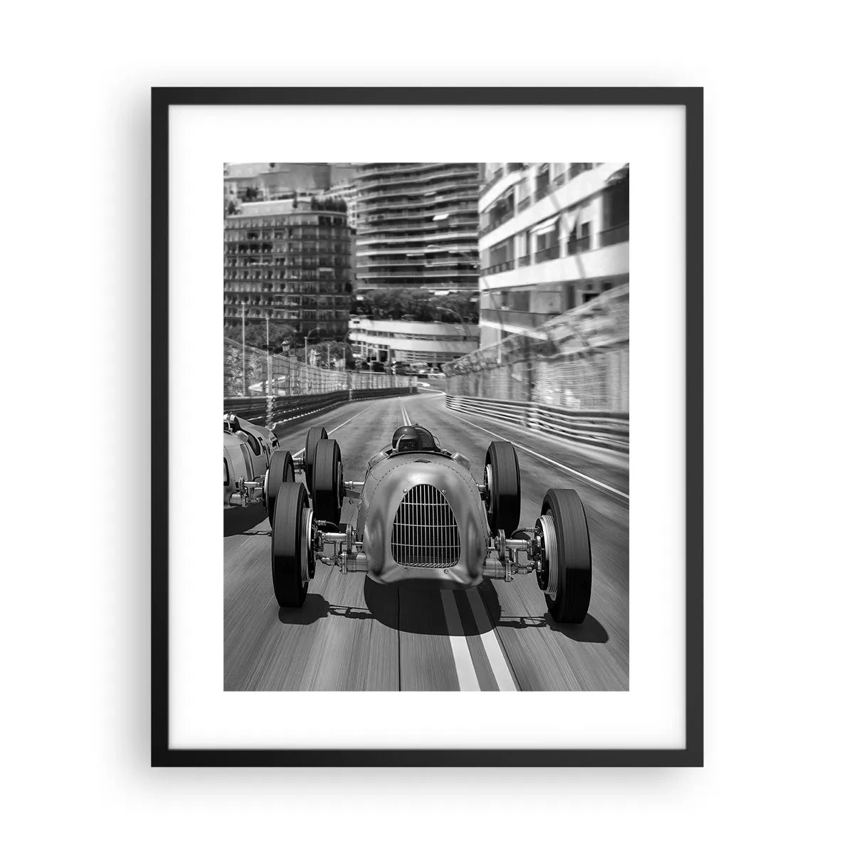 Póster en marco negro - Érase una vez en Montecarlo - 40x50 cm