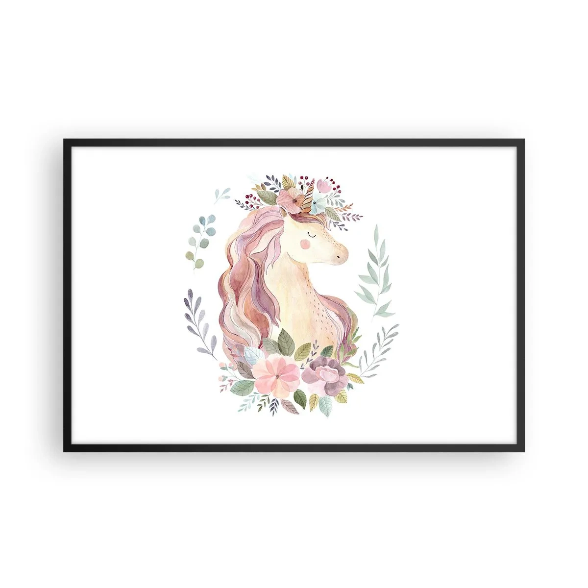 Póster en marco negro - Una invitación al mundo de los cuentos de hadas - 91x61 cm