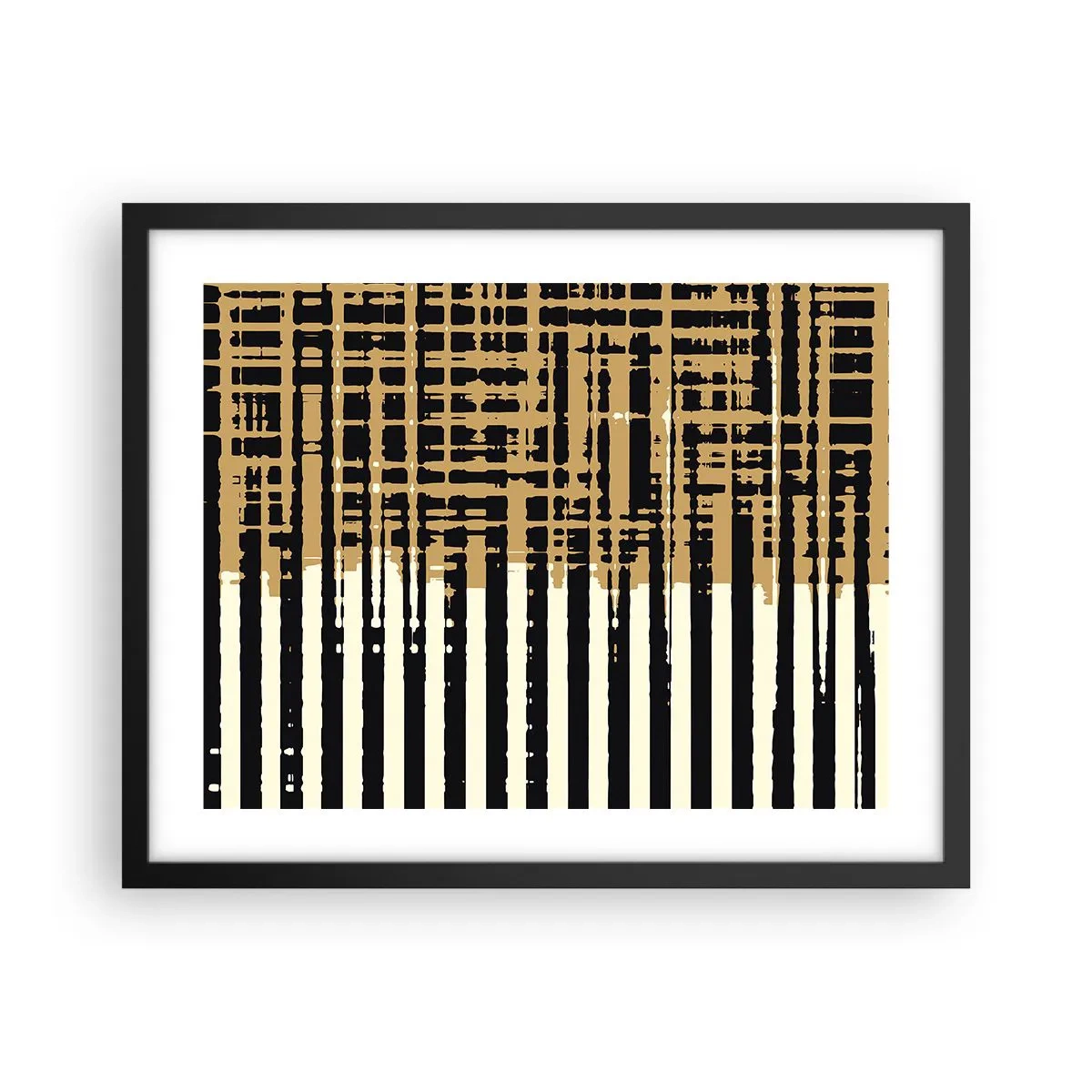Póster en marco negro - Abstracción arquitectónica - 50x40 cm