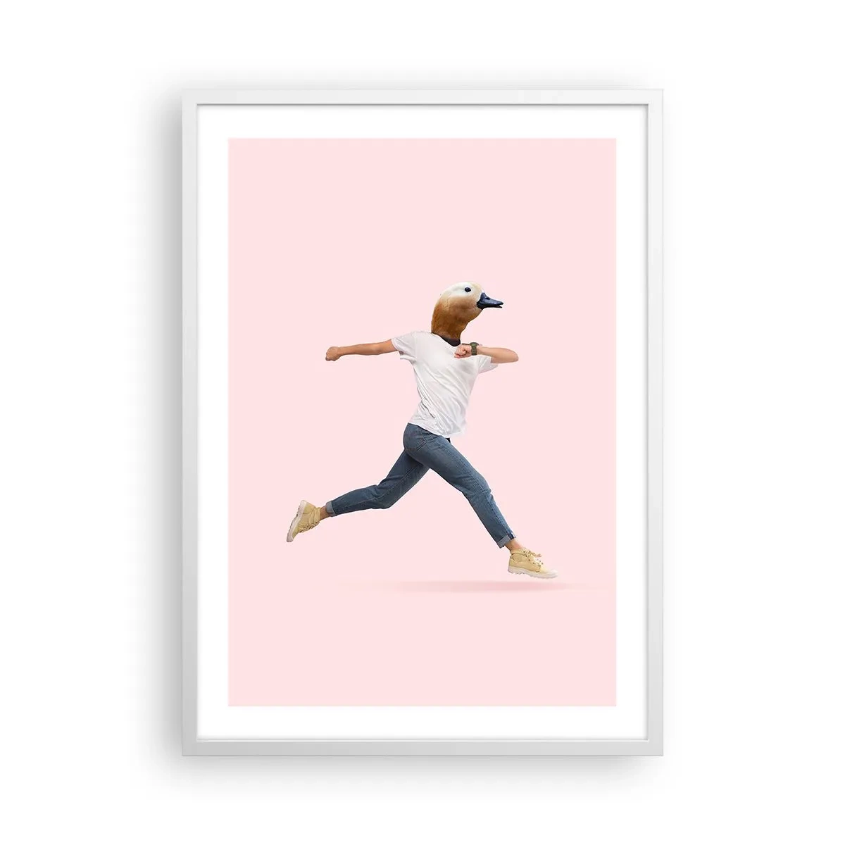 Póster en marco blanco - Una pizca de absurdez - 50x70 cm