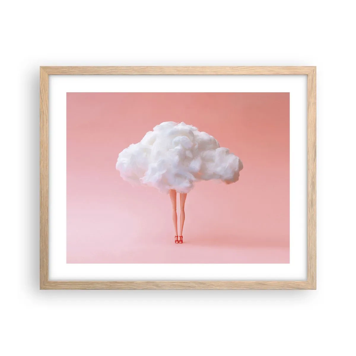 Póster en marco roble claro - Dulce promesa - 50x40 cm