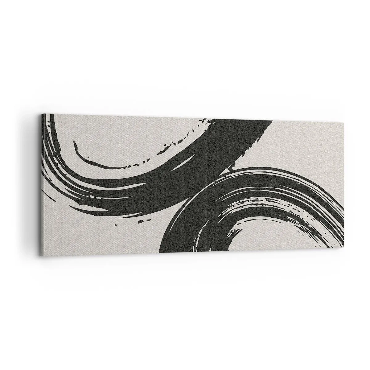 Cuadro sobre lienzo - Impresión de Imagen - Barrido y circular - 100x40 cm