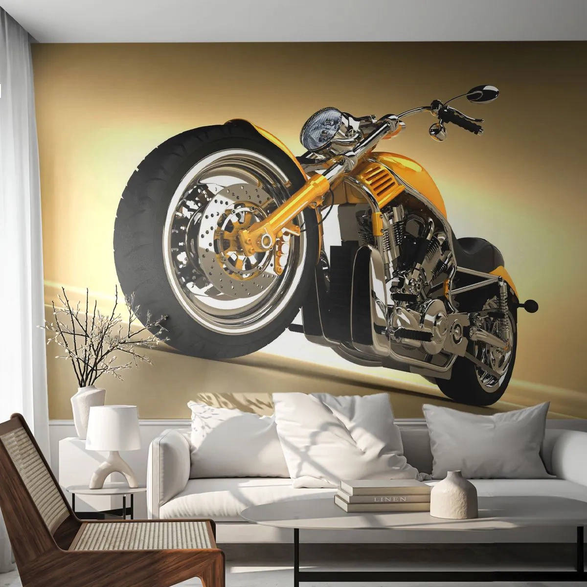 Fotomural Autadhesivo Deluxe Sticker - Un sueño de fuerza y velocidad - Moto, Motor, Automotor - 250x175 cm