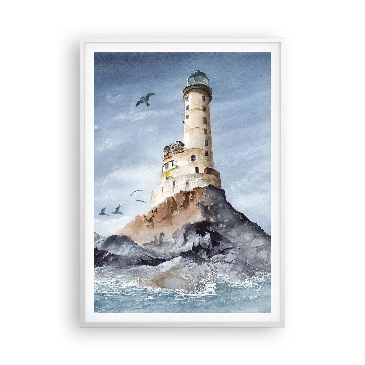 Póster en marco blanco - Invencible - 70x100 cm