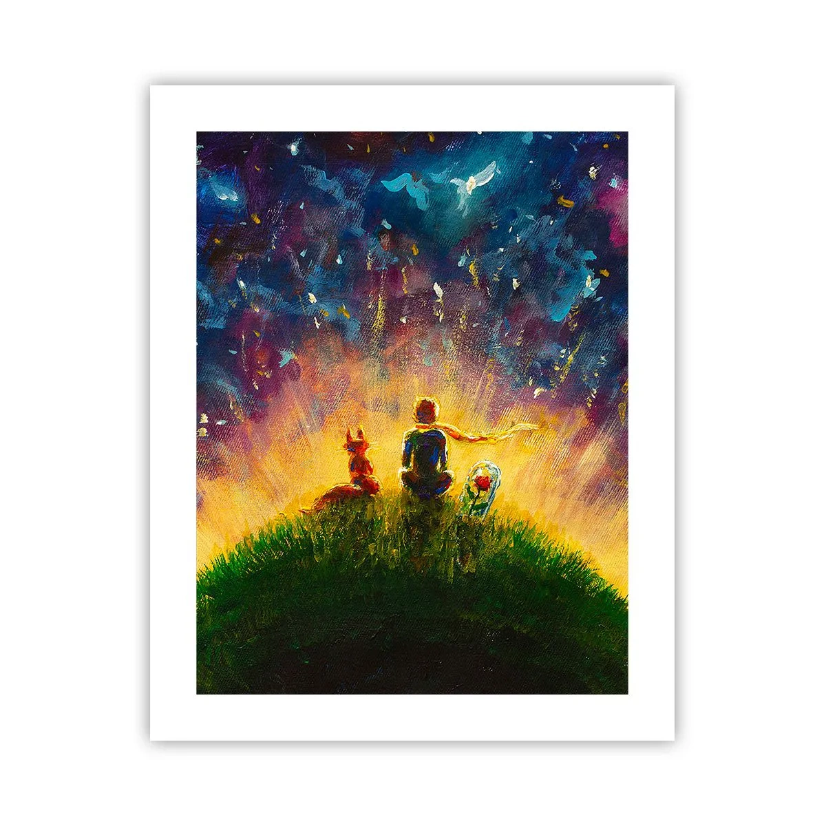 Póster - Amor y amistad - lo único entero - 40x50 cm