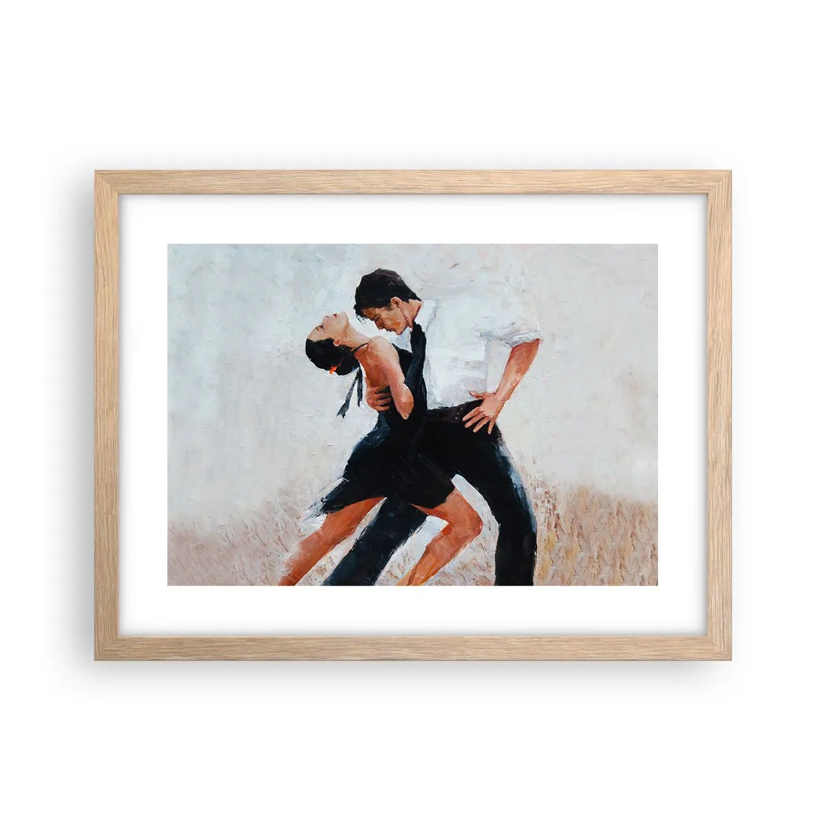Póster en marco roble claro - El tango de mis sueños - 40x30 cm