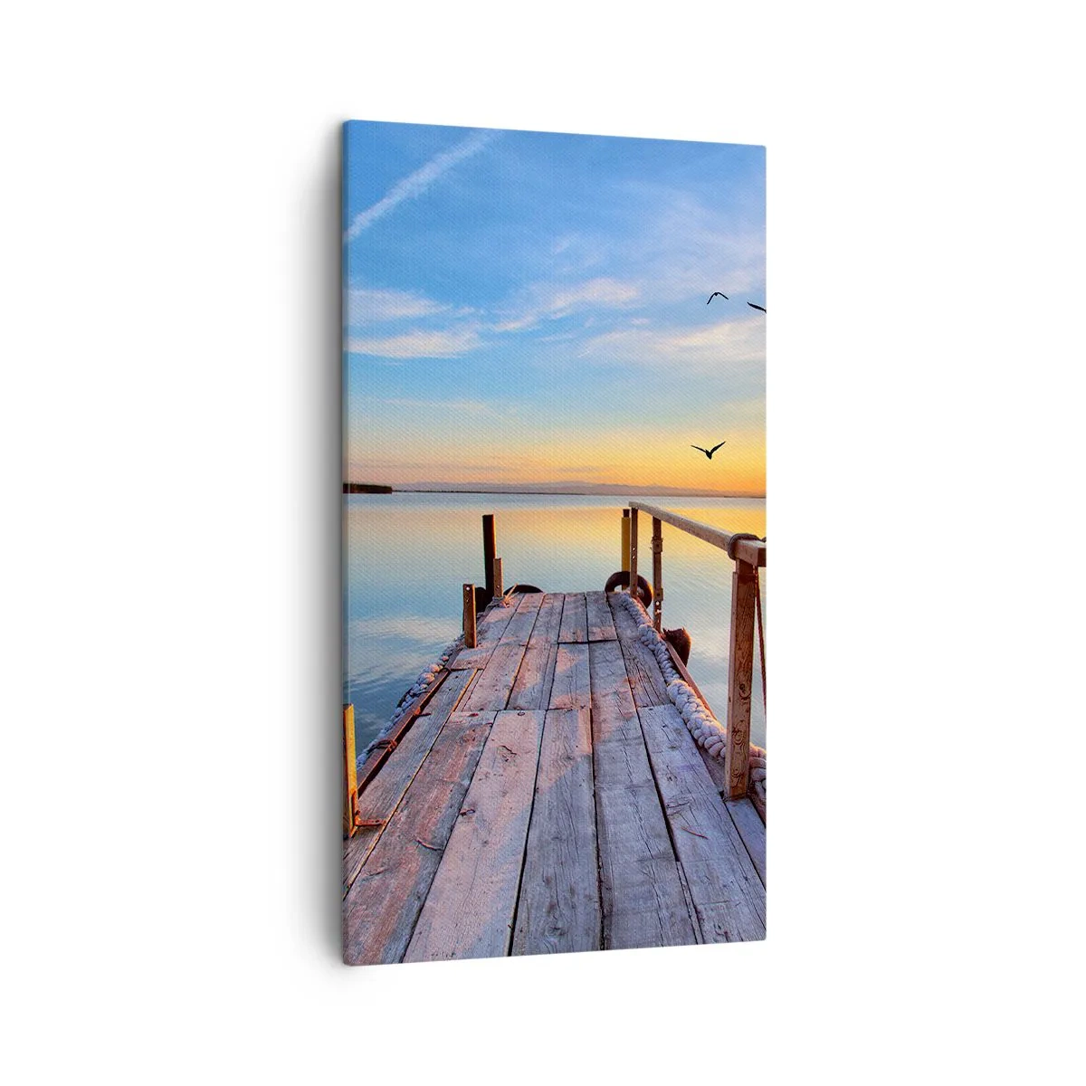 Cuadro sobre lienzo - Impresión de Imagen - Caminando hacia el sol - 45x80 cm