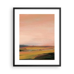 Póster en marco negro - En tono rosa - 40x50 cm