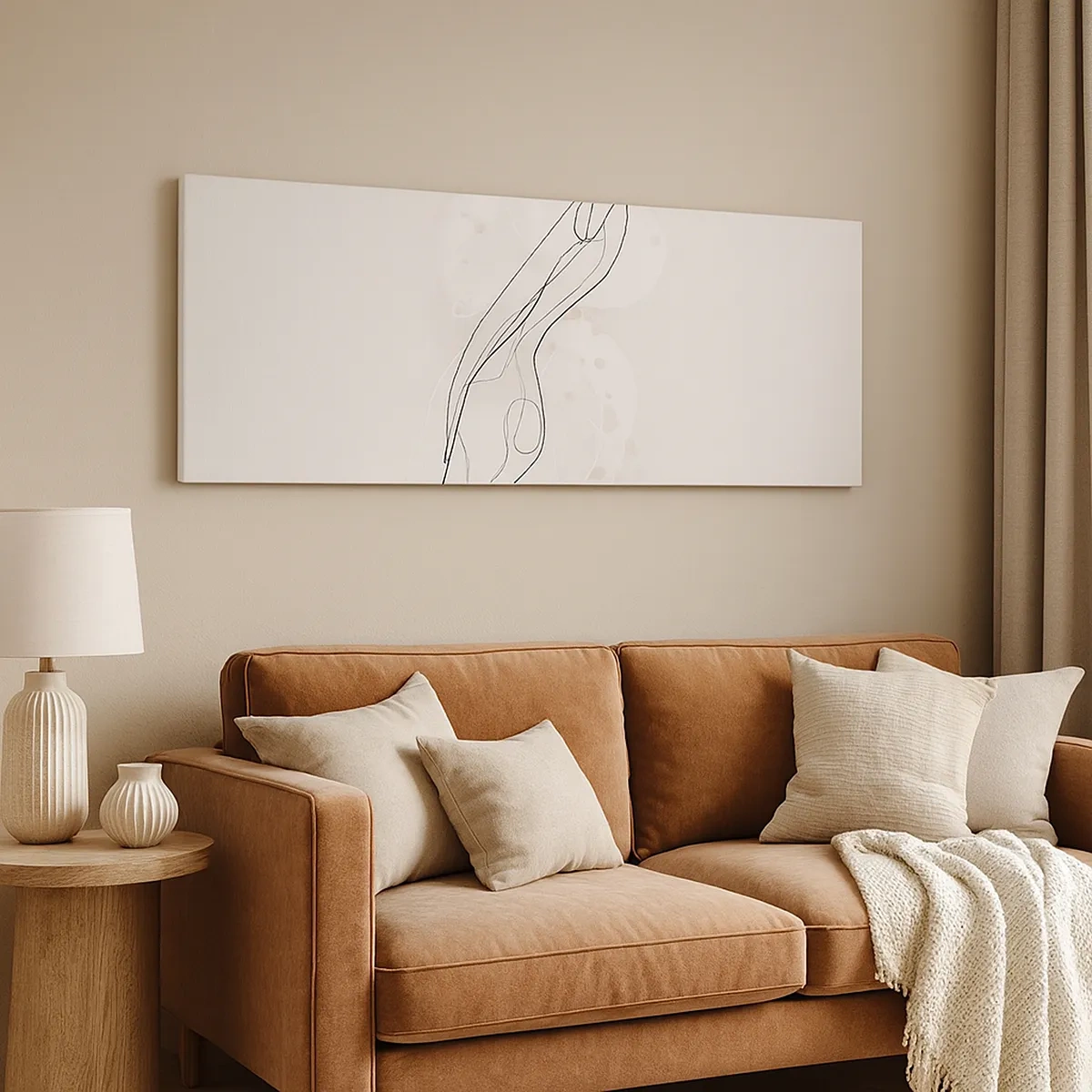 Cuadro sobre lienzo - Impresión de Imagen - Una mirada no dice nada y al mismo tiempo lo dice todo - 30x30 cm