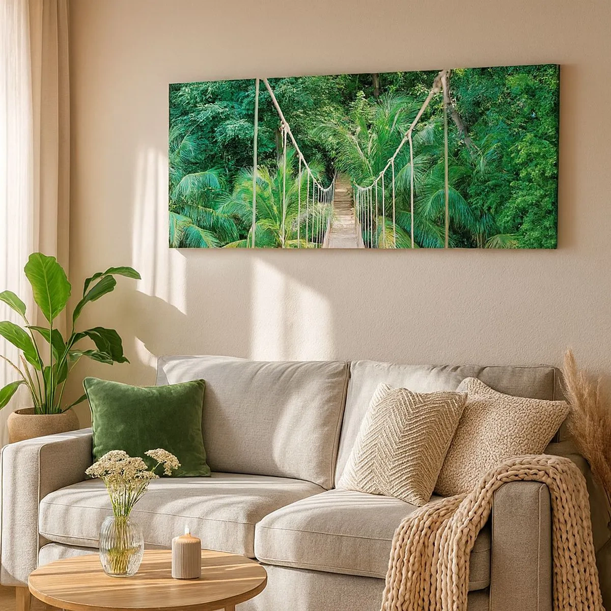 Cuadro sobre lienzo - Impresión de Imagen - ¡Bienvenido a la selva! - 100x40 cm