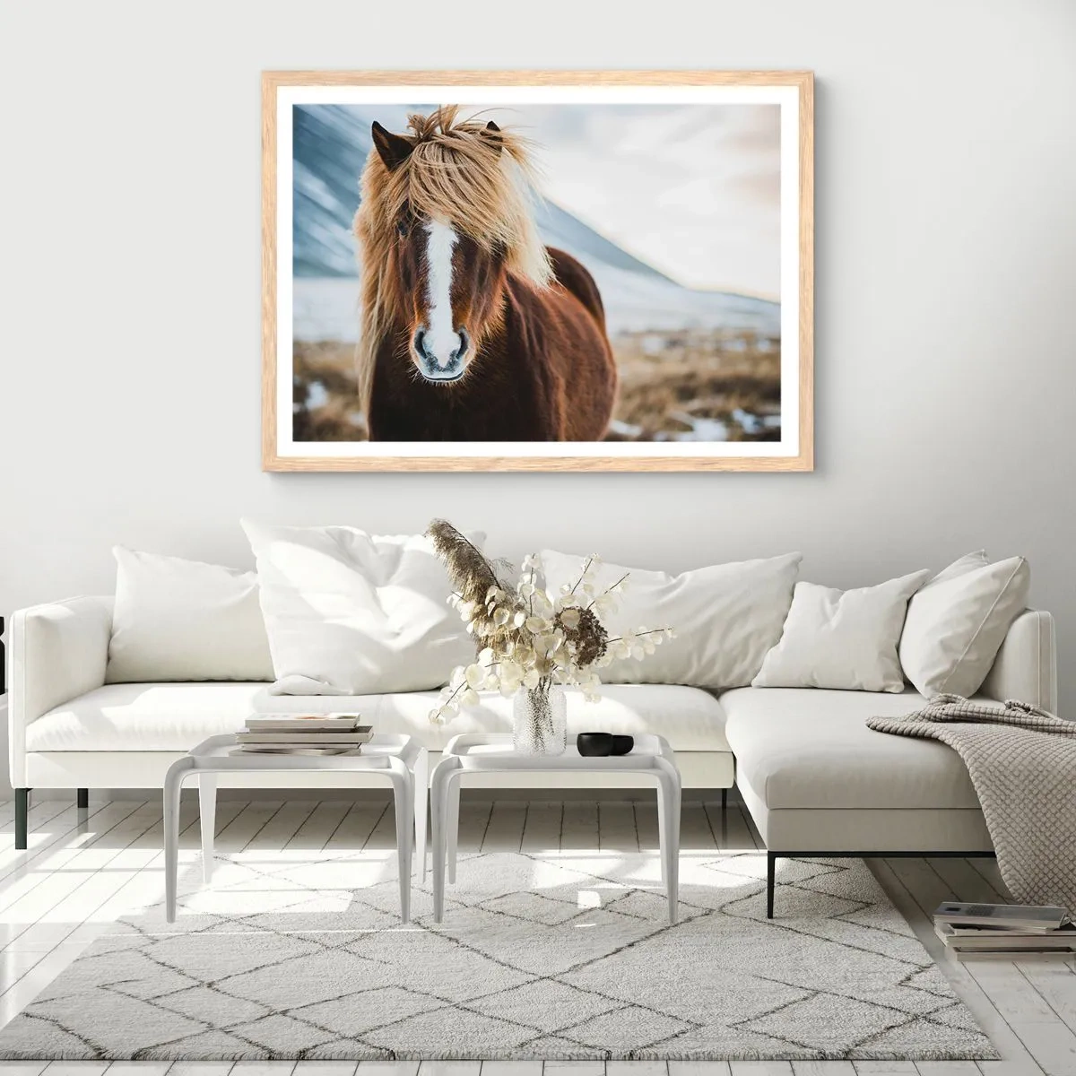 Póster en marco roble claro - ¿Puedes sentir la libertad? - 91x61 cm