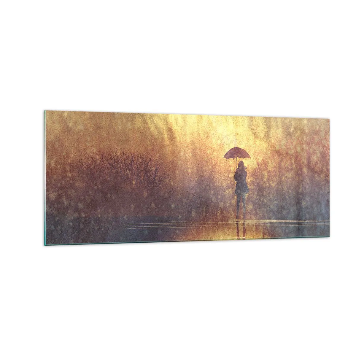 Cuadro sobre vidrio - Impresiones sobre Vidrio - Siento que alguien me mira - 100x40 cm