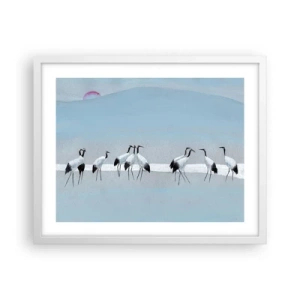 Póster en marco blanco - Después de un día caluroso - 50x40 cm