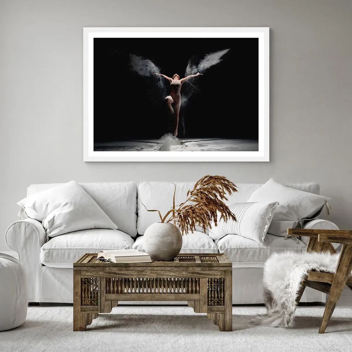 Póster en marco blanco - Los duendes existen - 70x50 cm