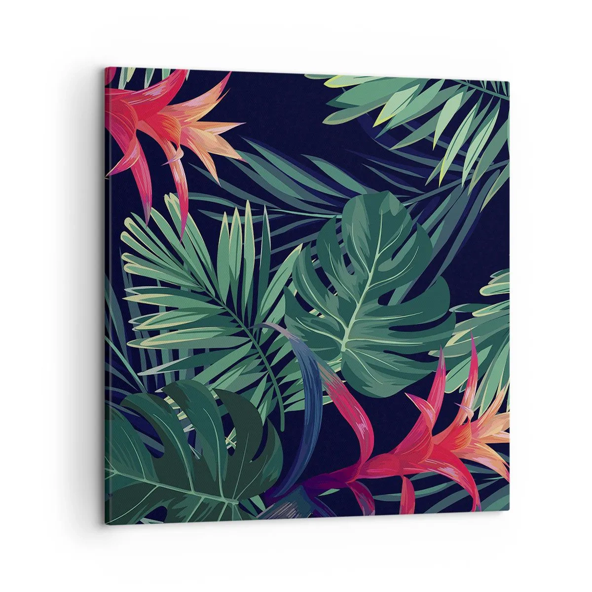 Cuadro sobre lienzo - Impresión de Imagen - Encender el color verde - 50x50 cm