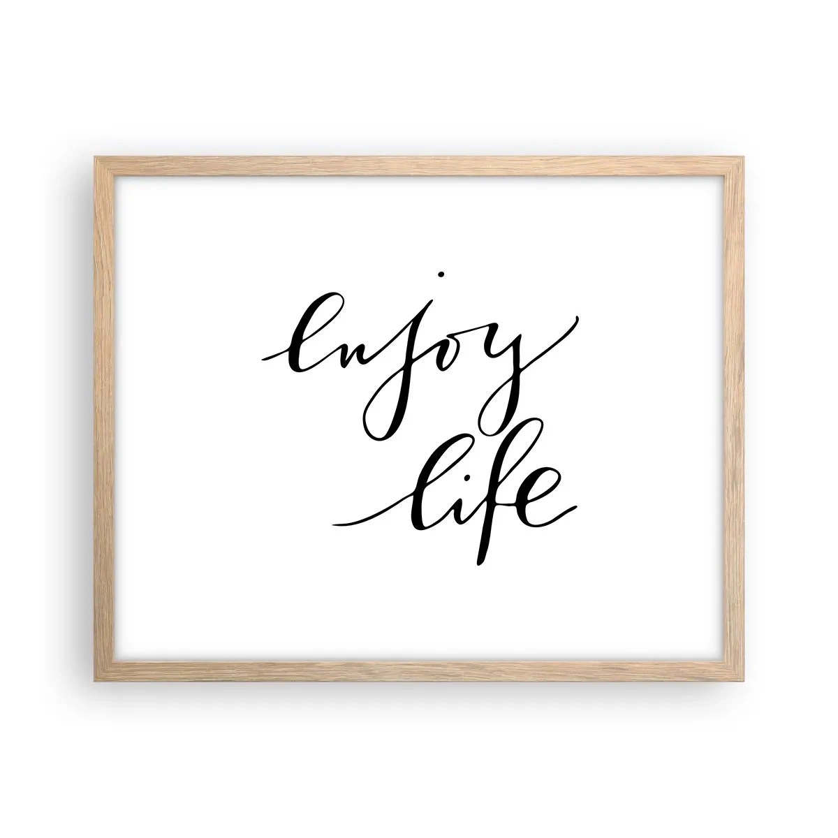 Póster en marco roble claro - Nada que añadir... - 50x40 cm