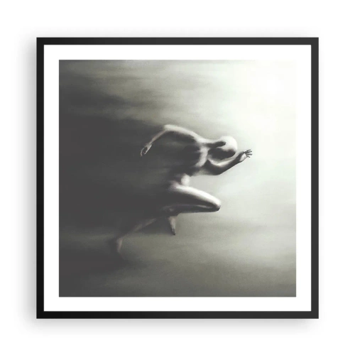 Póster en marco negro - Imparable - 60x60 cm