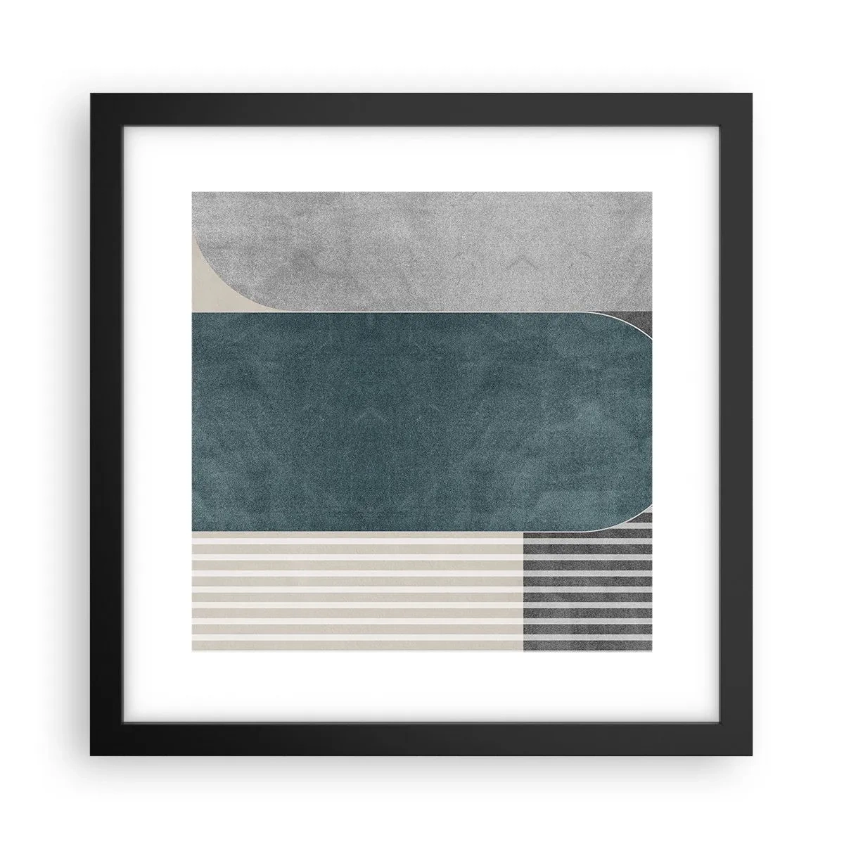 Póster en marco negro - Composición horizontal - 30x30 cm