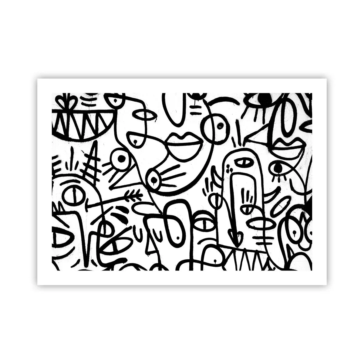 Póster - Rostros y espejismos - 70x50 cm