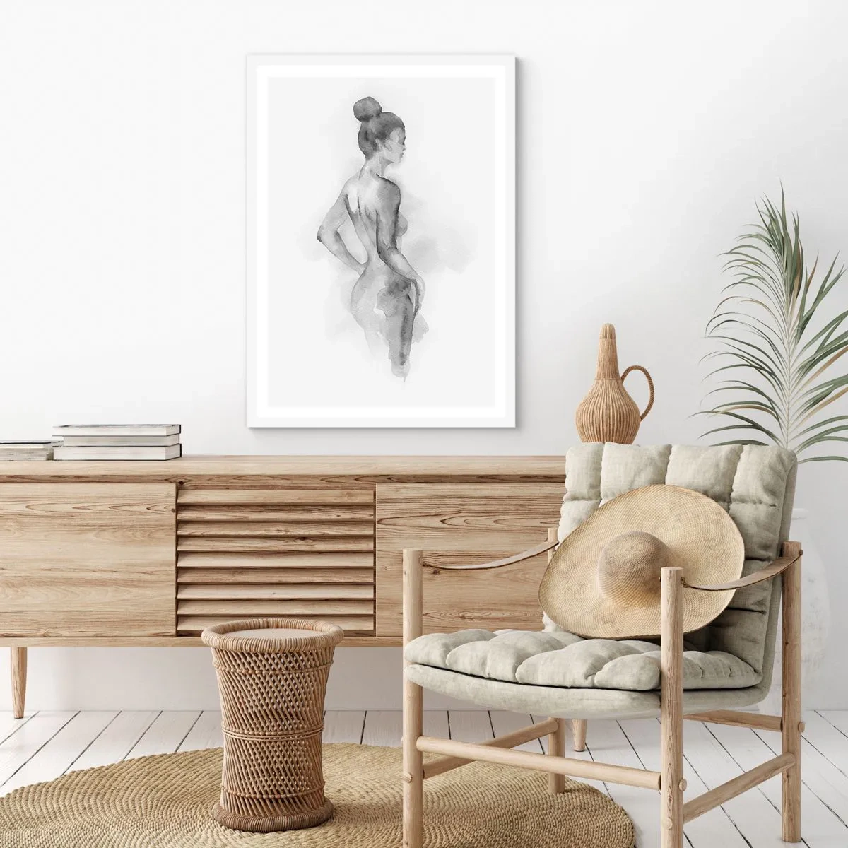 Póster en marco blanco - Tan hermosa como la pintura - 30x40 cm