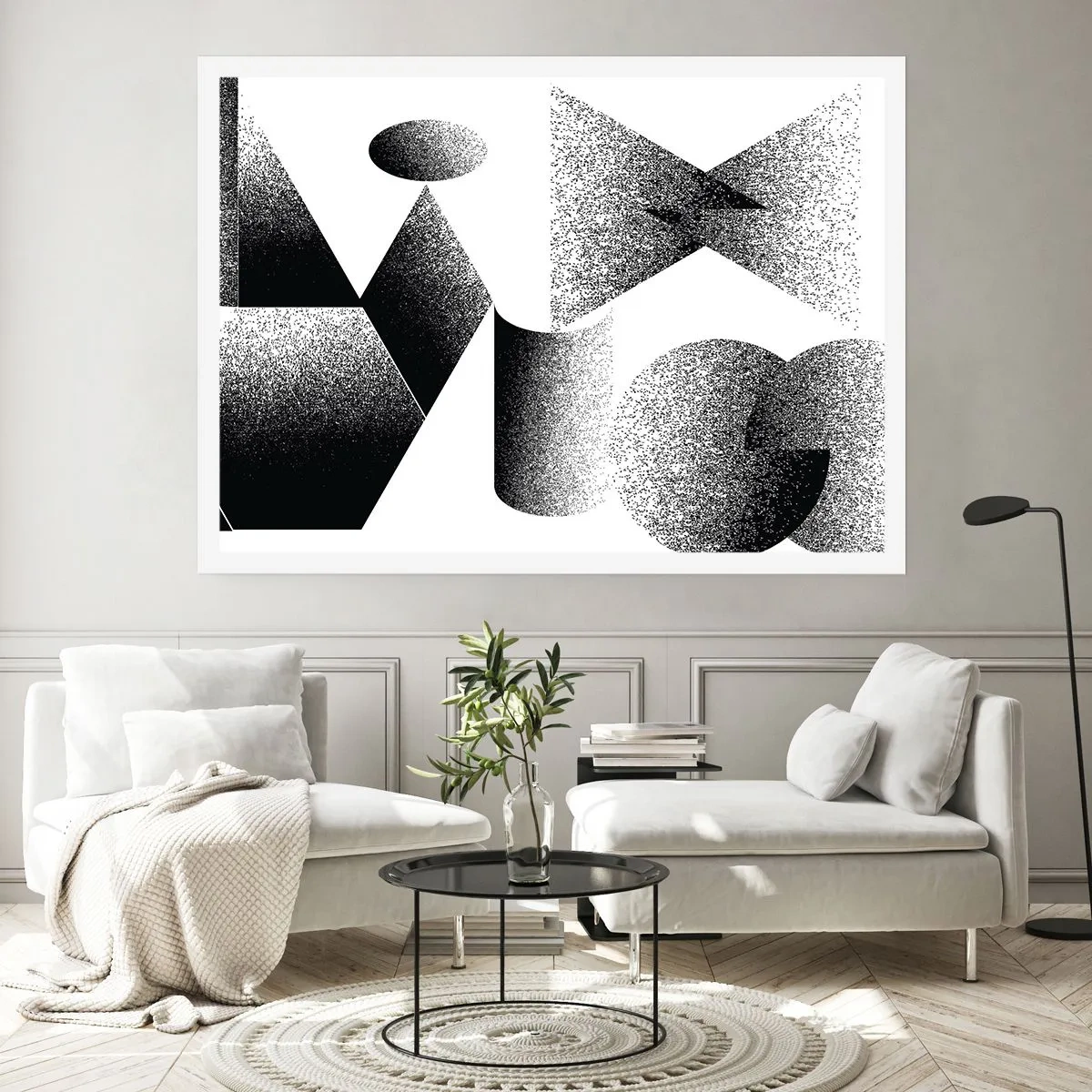 Póster - Ángulos y óvalos - 70x50 cm