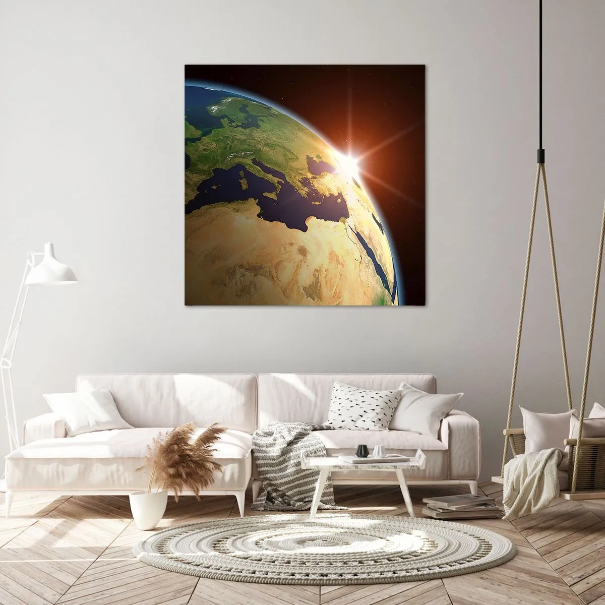 Cuadro sobre lienzo - Impresión de Imagen - Amanecer - 70x70 cm