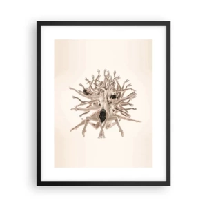 Póster en marco negro - Floreciendo en la danza - 40x50 cm