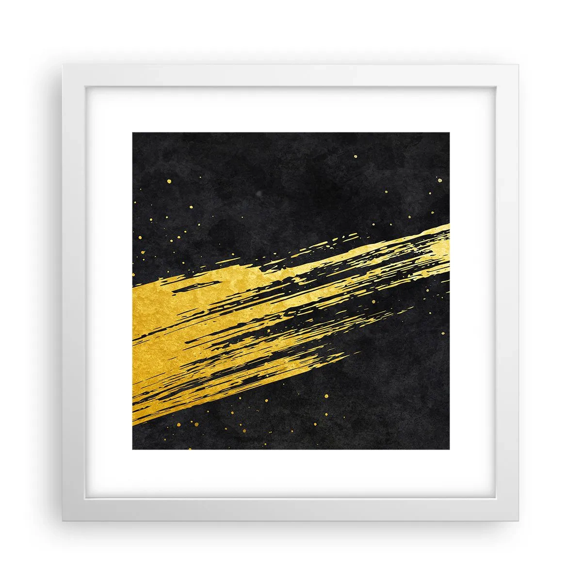 Póster en marco blanco - Saltar al hiperespacio - 30x30 cm