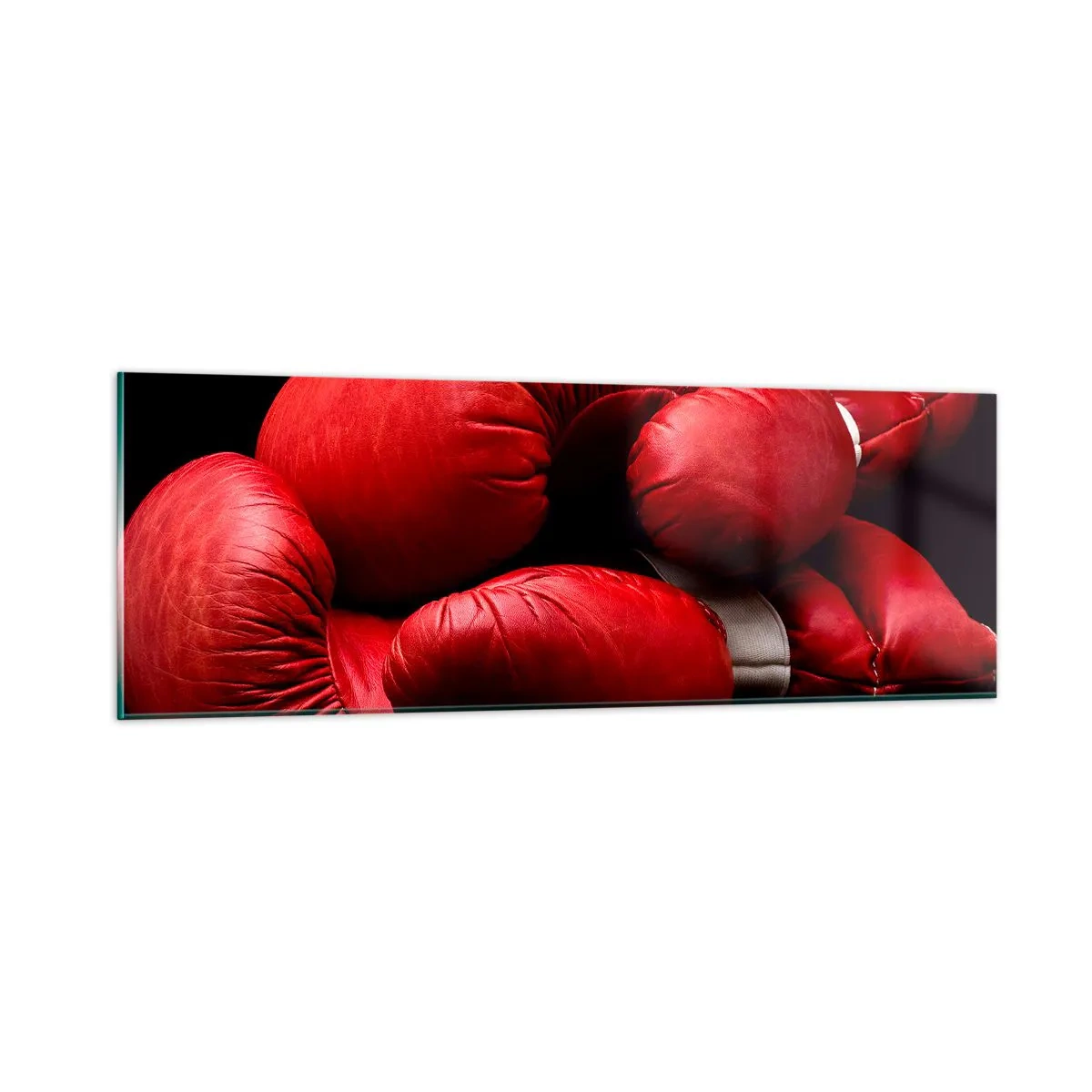 Cuadro sobre vidrio - Impresiones sobre Vidrio - La emoción del combate quedó atrás - 90x30 cm
