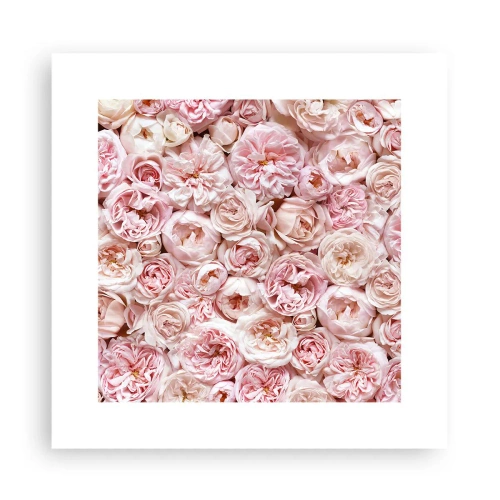 Póster - Salpicado de rosas - 30x30 cm