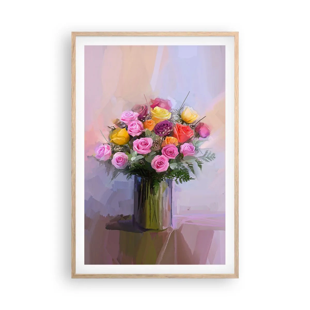 Póster en marco roble claro - Belleza inmortalizada - 61x91 cm