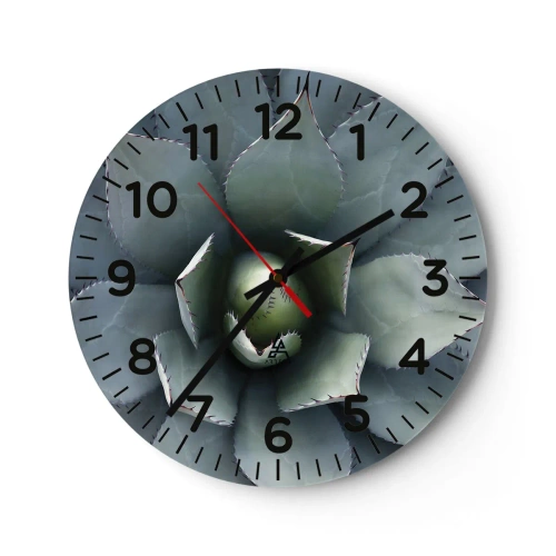 Reloj de pared - Reloj de vidrio - Perfección natural - 30x30 cm