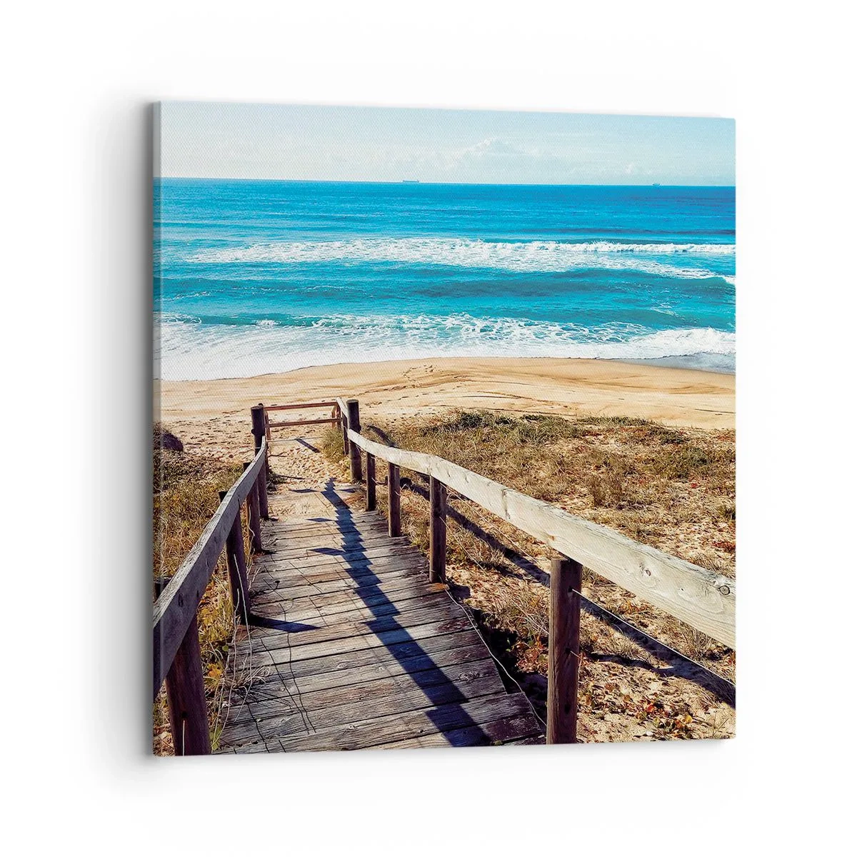 Cuadro sobre lienzo - Impresión de Imagen - ¡Corre! - 70x70 cm