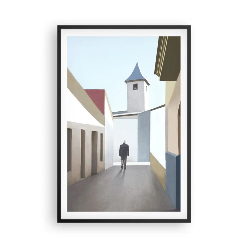 Póster en marco negro - Paseo soleado - 61x91 cm
