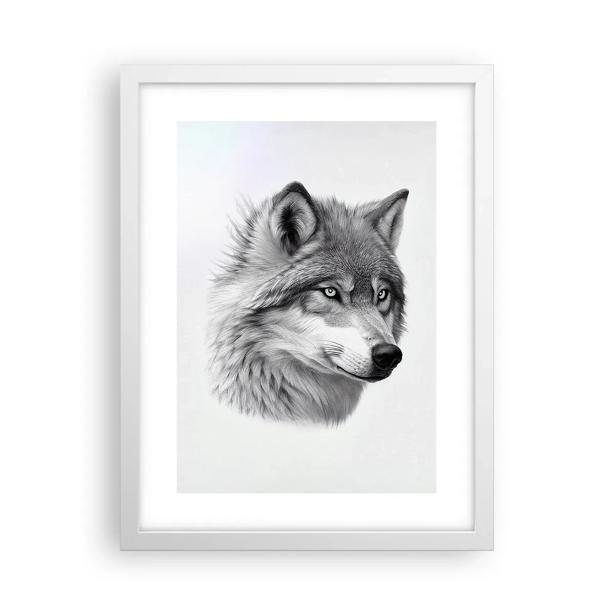 Póster en marco blanco - Alfa - sin duda - 30x40 cm